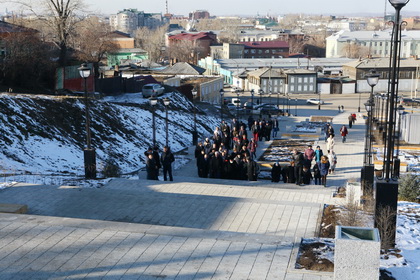 Состоялось торжественное открытие благоустроенной Иерусалимской лестницы в Иркутске 